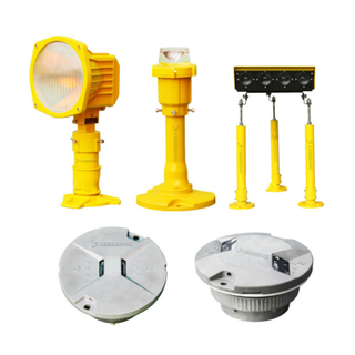 Precision Airport Ground Barricade Lighting with System