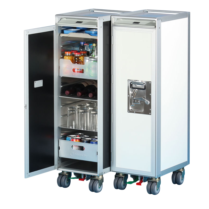 Atlas Airline Inflight Aircraft Airplane Service Half Size Catering Meal Food Cart