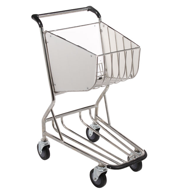 4 Wheels Stainless Steel Airport Shopping Trolley