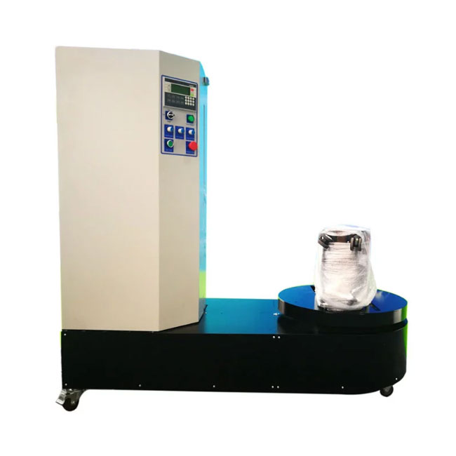 Airport Aviation Ground Luggage Stretch Film Pallet Wrapping Machine