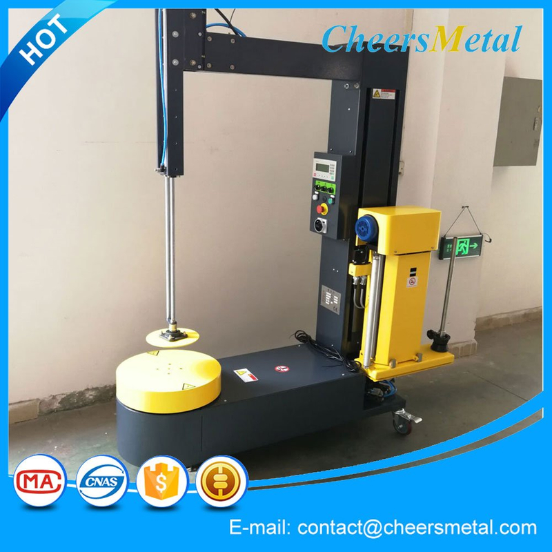 Automatic airport luggage wrapper