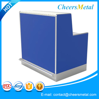 stainless steel airport luggage check-in counter