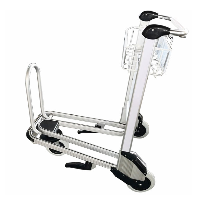 3 Wheels Aluminum Alloy Airport Baggage Cart