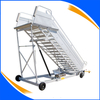 Hand push passenger boarding stairs for aviation ground service equipment
