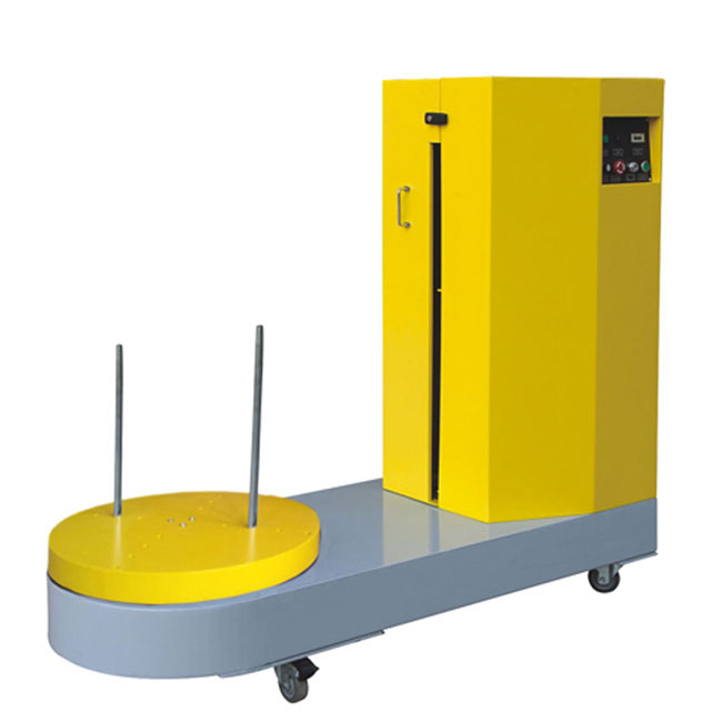 Airport Aviation Ground Luggage Stretch Film Pallet Wrapping Machine