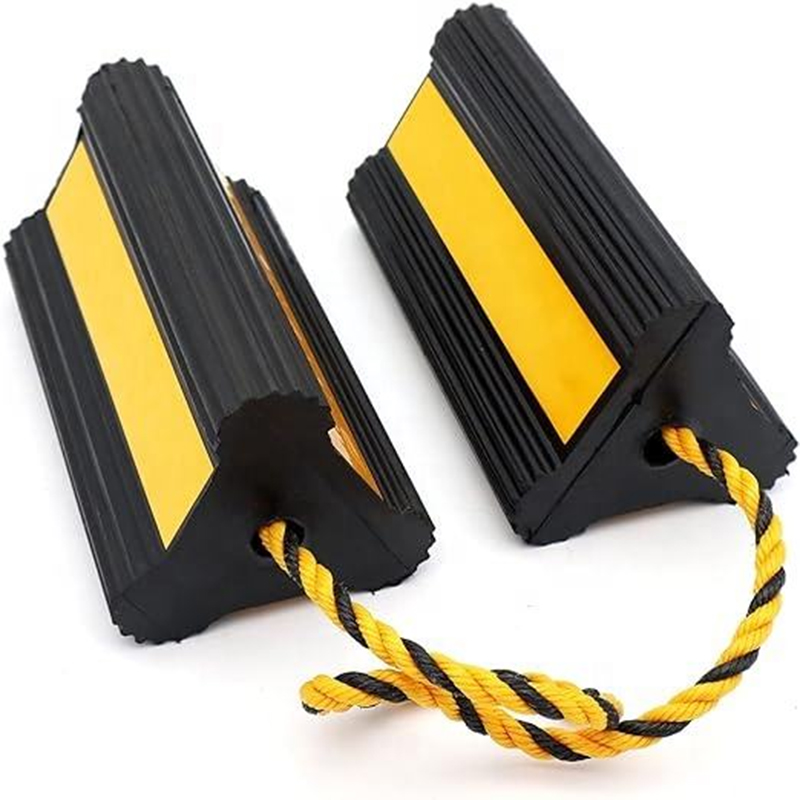 Aircraft Rubber Durable Airplane Wheel Chocks with Rope for Plane